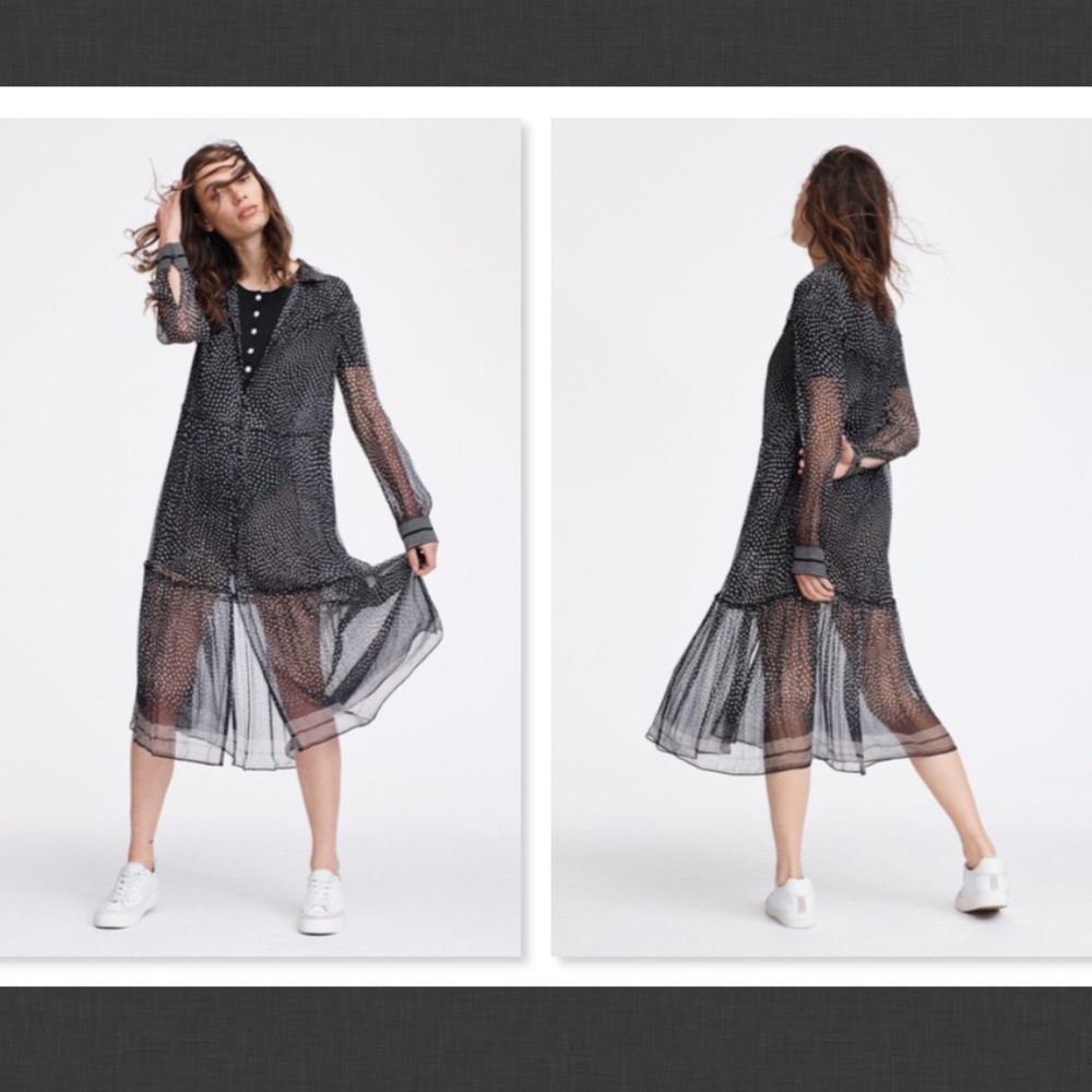Rag & Bone Black Multi Libby Dress Size M